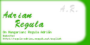 adrian regula business card